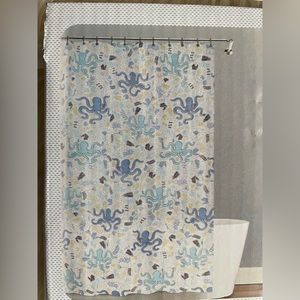 🎁 3/$15 Splash octopus shower curtain 70x72